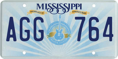 MS license plate AGG764
