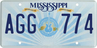 MS license plate AGG774