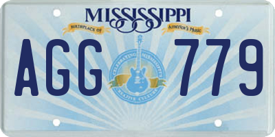 MS license plate AGG779