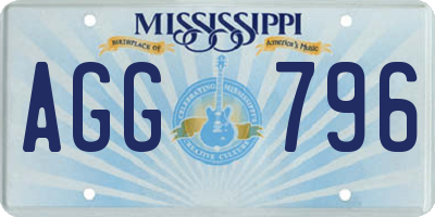 MS license plate AGG796