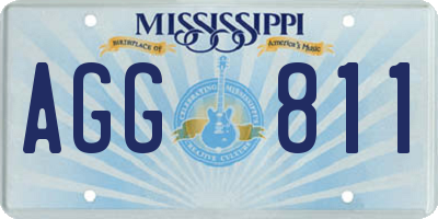 MS license plate AGG811