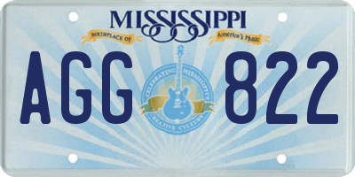 MS license plate AGG822