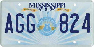 MS license plate AGG824