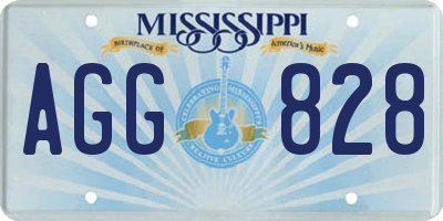 MS license plate AGG828