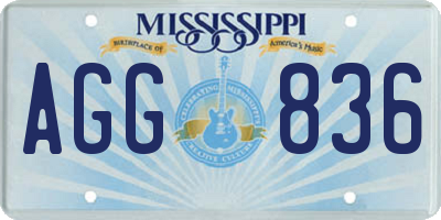 MS license plate AGG836