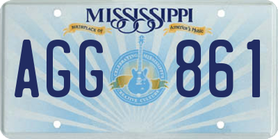 MS license plate AGG861