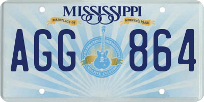 MS license plate AGG864