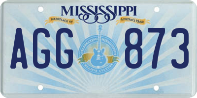 MS license plate AGG873