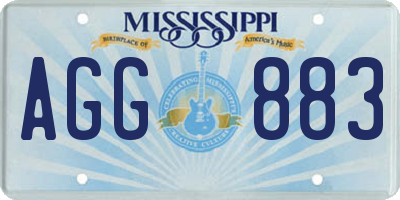 MS license plate AGG883