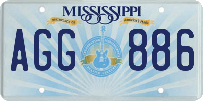 MS license plate AGG886