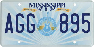 MS license plate AGG895