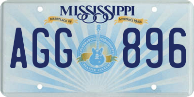 MS license plate AGG896