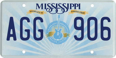 MS license plate AGG906