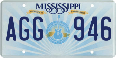 MS license plate AGG946