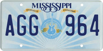 MS license plate AGG964