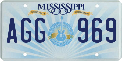MS license plate AGG969
