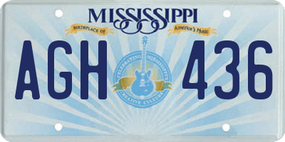 MS license plate AGH436