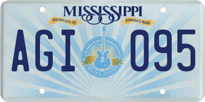 MS license plate AGI095
