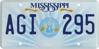 MS license plate AGI295