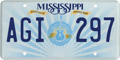 MS license plate AGI297