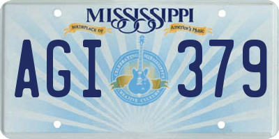 MS license plate AGI379