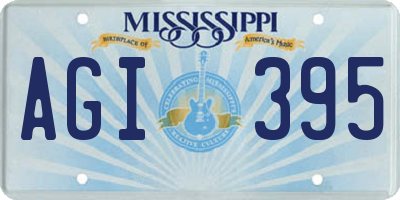 MS license plate AGI395