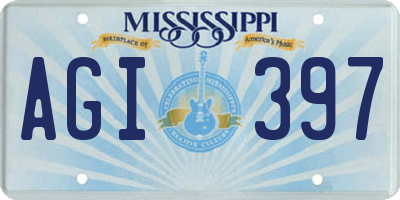 MS license plate AGI397