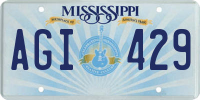 MS license plate AGI429