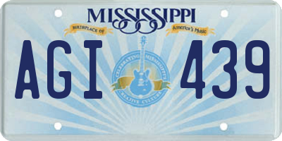 MS license plate AGI439