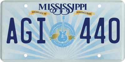 MS license plate AGI440
