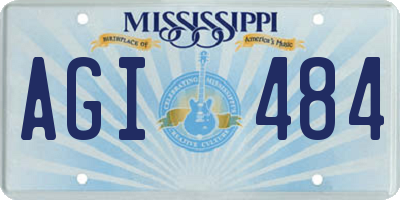 MS license plate AGI484