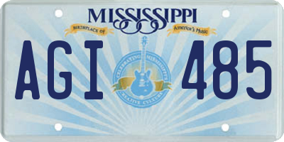 MS license plate AGI485