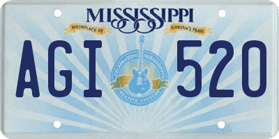 MS license plate AGI520