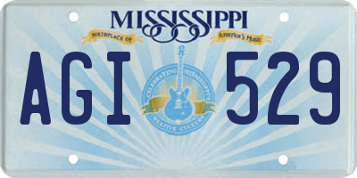 MS license plate AGI529