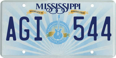 MS license plate AGI544