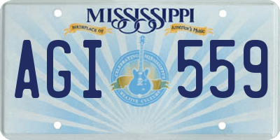 MS license plate AGI559