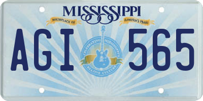 MS license plate AGI565