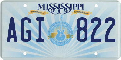MS license plate AGI822