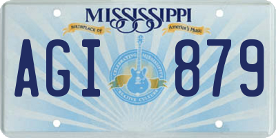 MS license plate AGI879