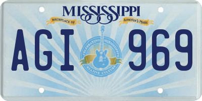 MS license plate AGI969