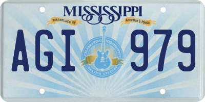 MS license plate AGI979