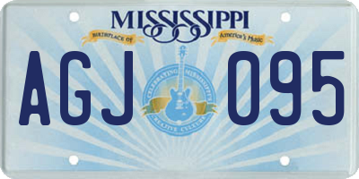 MS license plate AGJ095