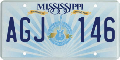 MS license plate AGJ146
