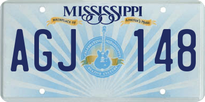 MS license plate AGJ148