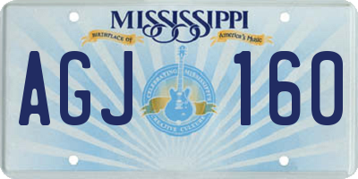 MS license plate AGJ160