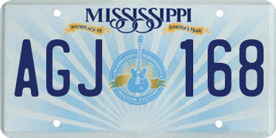 MS license plate AGJ168