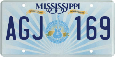 MS license plate AGJ169