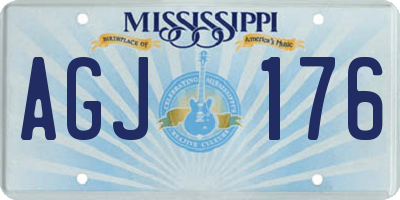 MS license plate AGJ176