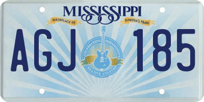 MS license plate AGJ185