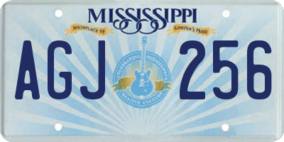 MS license plate AGJ256